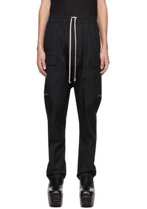 Rick Owens Black Long Cargo Pants