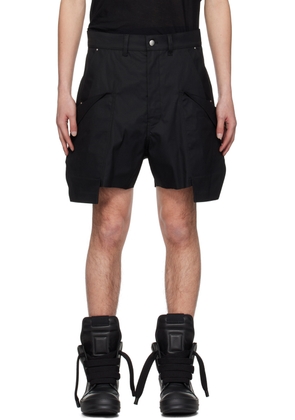 Rick Owens Black Stefan Cargo Shorts