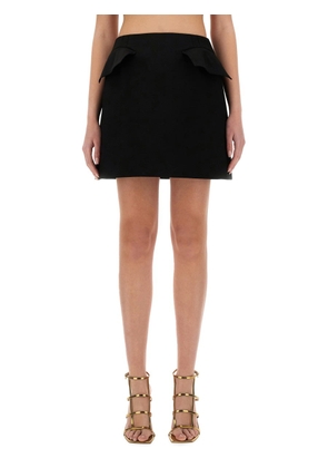 Alexander McQueen Wool Mini Skirt