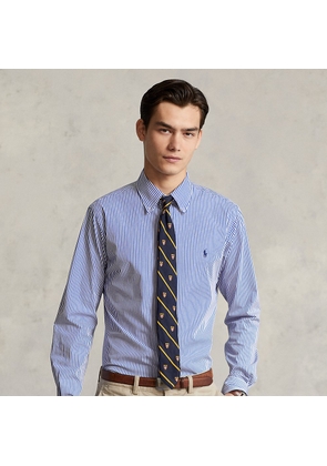 Custom Fit Striped Stretch Poplin Shirt