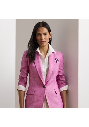 Linen Herringbone Blazer