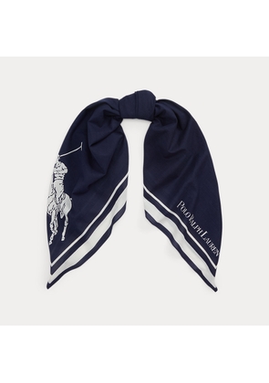 Contrast Logo & Big Pony Scarf