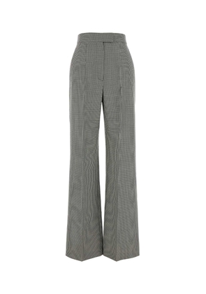 Alexander McQueen Embroidered Wool Wide-leg Pant