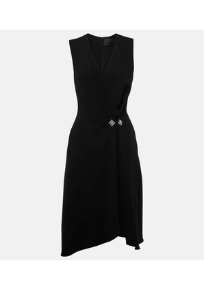 Givenchy Pleated crepe midi dress
