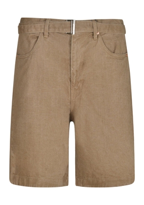 Sacai Belted Denim Bermuda Shorts