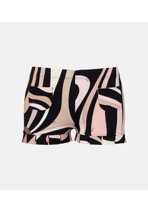 Pucci Marmo printed ruffled shorts