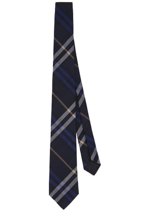 Burberry Check Tie in Ink IP Check - Black. Size all.