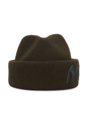 Moncler Genius Moncler x Salehe Bembury Logo Beanie in Navy - Black. Size 57 (also in ).