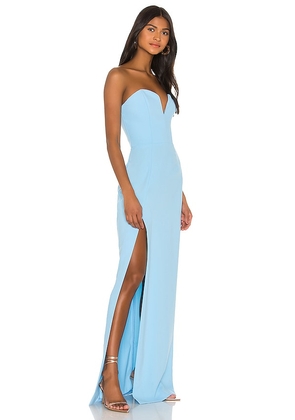 Amanda Uprichard Cherri Gown in Baby Blue. Size XS. Also in L, M, S, XL.