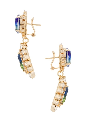 Anton Heunis Stud With Clip Oval & Cluster Pendant in Multi.