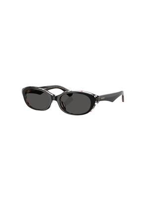 Burberry Oval Sunglasses in Black.