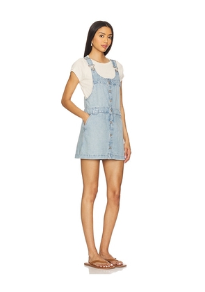 Free People x We The Free Edie Denim Skirtall in Blue. Size L. Also in S, XL, XS.