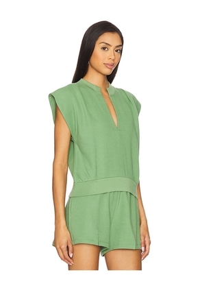 Nation Los Angeles Lenon Top in Green. Size L. Also in M, S, XS.