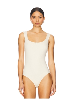 RAT BOI Scoop Back Bodysuit in Neutral. Size L. Also in M, S, XL, XS.