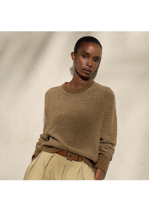 Silk Birdseye Crewneck Jumper