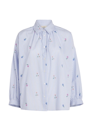 Weekend Max Mara Cotton Embroidered Shirt