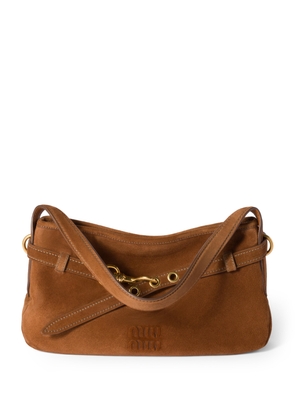 Miu Miu Suede Aventure Shoulder Bag