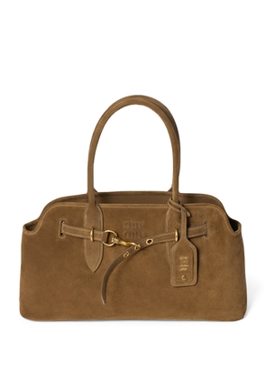 Miu Miu Suede Aventure Top-Handle Bag