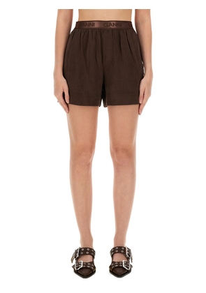 Ganni Short In Satin