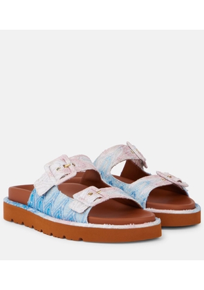 Missoni Clea Wave lame sandals