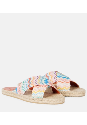 Missoni Harlow Zigzag espadrille slides
