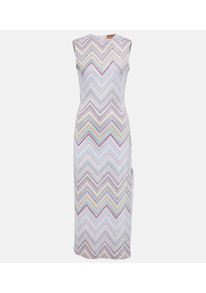Missoni Zig-zag boucle knit midi dress