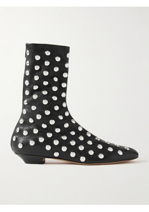 KHAITE - Studded Leather Ankle Boots - Black - IT36,IT36.5,IT37,IT37.5,IT38,IT38.5,IT39,IT39.5,IT40,IT40.5,IT41