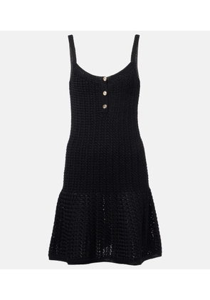 Gucci Waffle-knit cotton-blend minidress