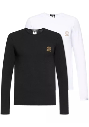 Versace Medusa Head-print lounge T-shirts (pack of two) - Black