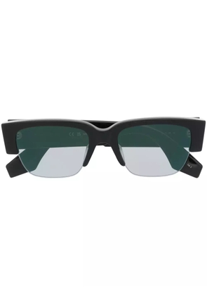 Alexander McQueen logo-print sunglasses - Black