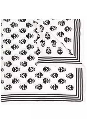 Alexander McQueen skull print scarf - White