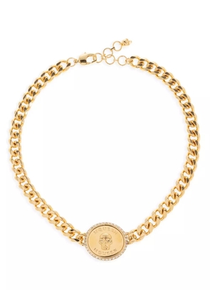 Alexander McQueen Sovereign Skull choker necklace - Gold