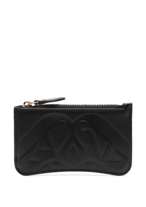 Alexander McQueen logo-debossed leather wallet - Black