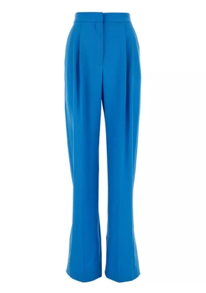 Alexander McQueen double-pleat wide-leg trousers - Blue