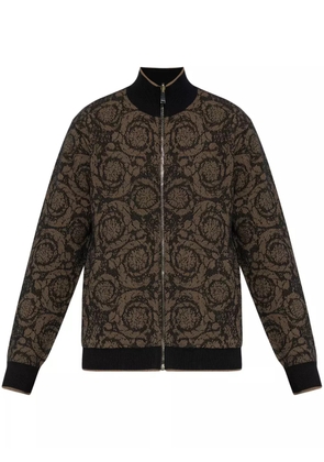 Versace Barocco-print cardigan - Brown
