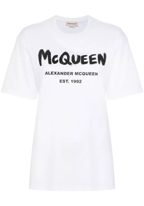 Alexander McQueen Graffiti T-shirt - White