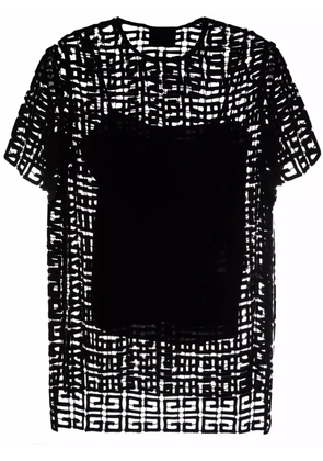 Givenchy 4G guipure-lace layered top - Black