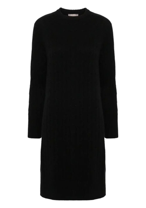 N.Peal Bella cable-knit dress - Black