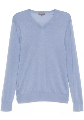 N.Peal Conduit FG V neck jumper - Blue