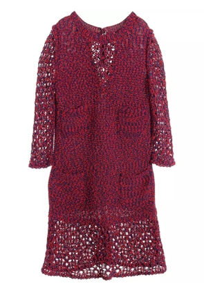 CHANEL Pre-Owned 1986-1988 knitted dress - Red