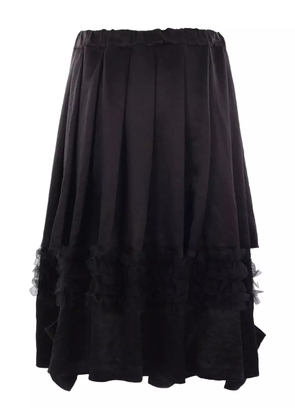 Black Comme Des Garçons satin skirt