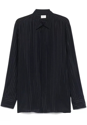 Saint Laurent striped silk shirt - Blue