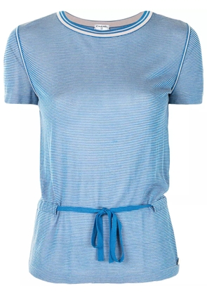 CHANEL Pre-Owned 2008 drawstring waist T-shirt - Blue