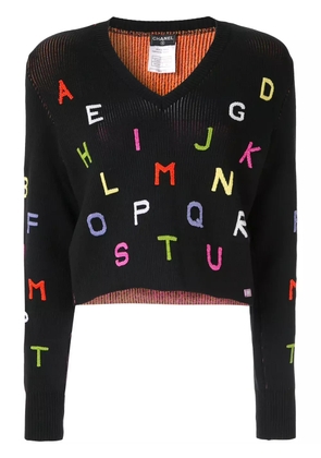 CHANEL Pre-Owned 2001 long sleeve top - Black