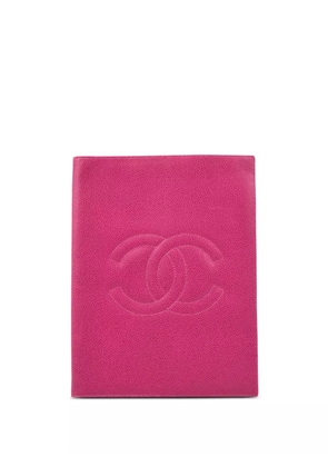 CHANEL Pre-Owned 1995 CC leather notepad cover - Pink