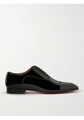 Christian Louboutin - Greggo Patent-Leather Oxford Shoes - Men - Black - EU 40
