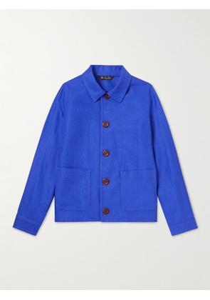 Loro Piana Kids - Jules Linen Jacket - Men - Blue - Age 2