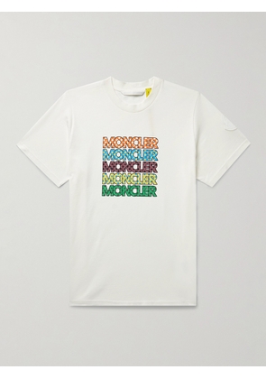 Moncler Genius - 2 Moncler 1952 Logo-Print Cotton-Jersey T-Shirt - Men - White - S