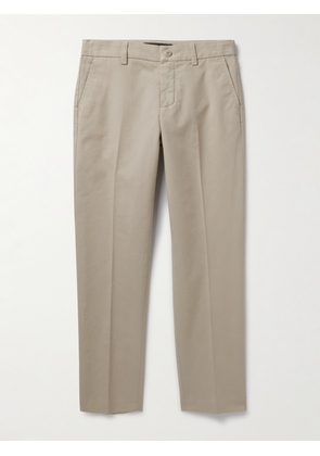 Loro Piana Kids - Vance Straight-Leg Stretch-Cotton Trousers - Men - Neutrals - Age 4