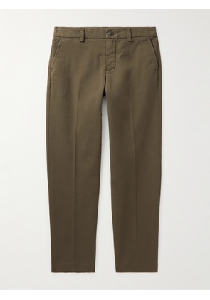 Loro Piana Kids - Vance Straight-Leg Stretch-Cotton Trousers - Men - Green - Age 6